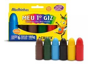 Gizão Giz de Cera - Meu Primeiro Giz 6 Cores Qualidade Acrilex + Nota Fiscal Gizão Giz de Cera - Meu Primeiro Giz 6 Cores Qualidade Acrilex + Nota Fiscal
