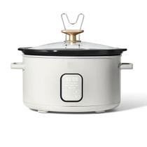 Glacê branco programável Slow Cooker KLauer de 6 litros Glacê branco programável Slow Cooker KLauer de 6 litros
