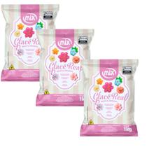 Glacê Real Original Kit 3 Pacotes 1kg Cada Mix