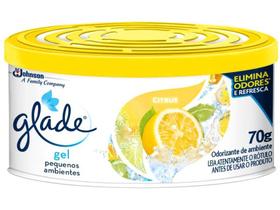 Glade mini gel - aromatizador de pequenos ambientes - citrus - 70g Glade mini gel - aromatizador de pequenos ambientes - citrus - 70g