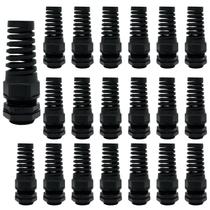 Glândula de cabo impermeável LemoTech NPT 1/2 IP68 20 unidades de nylon