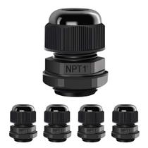 Glândulas de cabo LemoTech NPT 1 à prova d'água 18-25 mm, pacote com 5 unidades de nylon