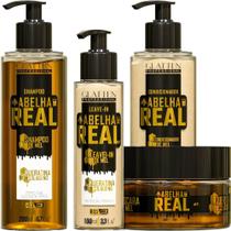 Glatten Abelha Real - Kit de Mel Queratina e Colágeno Completo (4 Produtos)