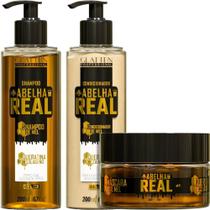 Glatten Abelha Real - Kit de Mel Queratina e Colágeno Trio (3 Produtos)