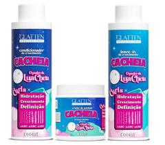 Glatten Cacheia Condicionador e Creme de Pentear e Leave-in