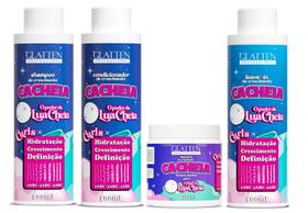 Glatten Cacheia Shampoo e Condicionador e Máscara e Leave-in