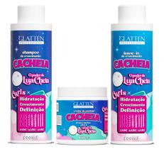 Glatten Cacheia Shampoo e Creme de Pentear e Leave-in