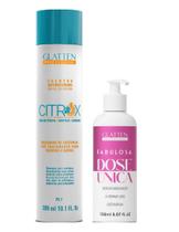 Glatten Citrox Shampoo 300 ml e Fabulosa Dose Única Retexturizador 150 ml