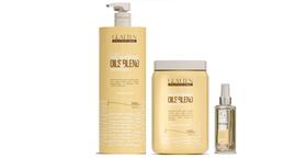 Glatten Extraordinary Oils & Blend Shampoo 1 L e Máscara 1 KG e Sérum Glatten Extraordinary Oils & Blend Shampoo 1 L e Máscara 1 KG e Sérum