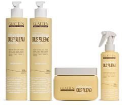 Glatten Extraordinary Oils & Blend Shampoo e Condicionador e Máscara e Leave-in