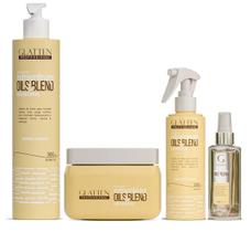 Glatten Extraordinary Oils & Blend Shampoo e Máscara e Leave-in e Sérum