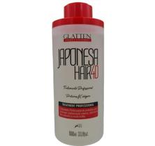 Glatten Japonesa Hair 4D - Escova Progressiva Liso Definitivo 1L