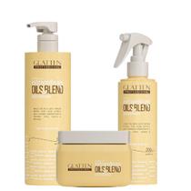 Glatten Kit Salão Extraordinary Oils & Blend - Tratamento Profissional Shampoo, Máscara e Finalizado