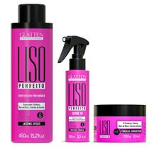 Glatten Liso Perfeito Condicionador e Máscara e Leave-in