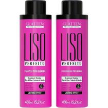 Glatten Liso Perfeito - Kit Pós Química Prolongador do Liso Duo (2 Produtos)