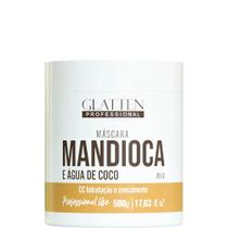 Glatten Mandioca e Água de Coco - Máscara Hidratação e Crescimento 500g Glatten Mandioca e Água de Coco - Máscara Hidratação e Crescimento 500g