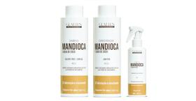 Glatten Mandioca e Água de Coco Shampoo e Condicionador e Leave-in Glatten Mandioca e Água de Coco Shampoo e Condicionador e Leave-in