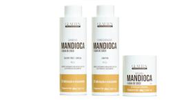 Glatten Mandioca e Água de Coco Shampoo e Condicionador e Máscara Glatten Mandioca e Água de Coco Shampoo e Condicionador e Máscara