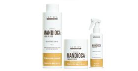 Glatten Mandioca e Água de Coco Shampoo e Máscara e Leave-in