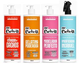 Glatten Me Cacheia Ativador de Cachos e Gelatina e Modelador e Umidificador