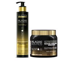 Glatten Milagre dos Fios Nutritious Shampoo e Máscara