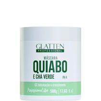 Glatten Quiabo e Chá Verde - Máscara Hidratação e Crescimento 500g