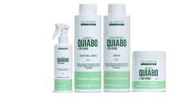 Glatten Quiabo e Chá Verde Shampoo e Condicionador e Máscara e Leave-in