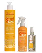 Glatten Semi Di Lino Condicionador e Leave-in e Sérum