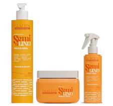 Glatten Semi Di Lino Condicionador e Máscara e Leave-in