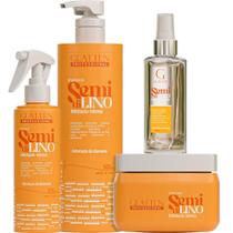 Glatten Semi Di Lino - Kit Hidratação de Diamante Sérum (4 Produtos)