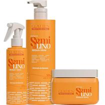 Glatten Semi Di Lino - Kit Hidratação de Diamante Trio (3 Produtos) Glatten Semi Di Lino - Kit Hidratação de Diamante Trio (3 Produtos)