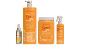 Glatten Semi di Lino Shampoo 1 L e Máscara 1 KG e Leave-in e Sérum