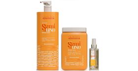 Glatten Semi di Lino Shampoo 1 L e Máscara 1 KG e Sérum