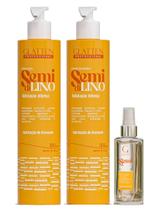 Glatten Semi Di Lino Shampoo e Condicionador e Sérum