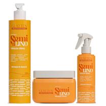 Glatten Semi Di Lino Shampoo e Máscara e Leave-in