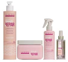 Glatten Smooth & Repair Condicionador e Máscara e Leave-in e Sérum