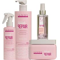 Glatten Smooth & Repair - Kit Reparação Pós Química Sérum (4 Produtos)