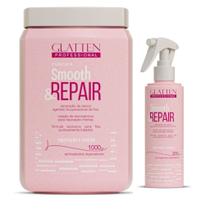 Glatten Smooth & Repair Máscara 1 KG e Leave-in