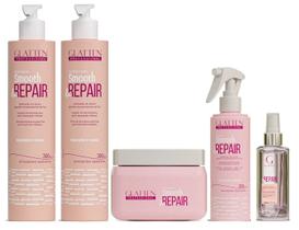 Glatten Smooth & Repair Shampoo e Condicionador e Máscara e Leave-in e Sérum