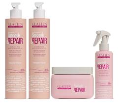 Glatten Smooth & Repair Shampoo e Condicionador e Máscara e Leave-in
