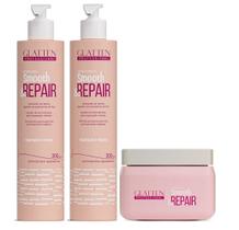 Glatten Smooth & Repair Shampoo e Condicionador e Máscara