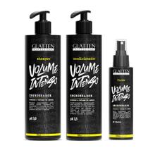 Glatten Volume Intenso Shampoo e Condicionador e Fluído