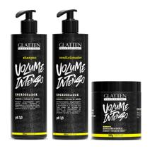 Glatten Volume Intenso Shampoo e Condicionador e Máscara