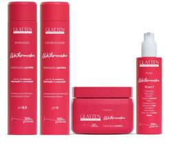 Glatten Watermelon Shampoo e Condicionador e Máscara e Leave-in