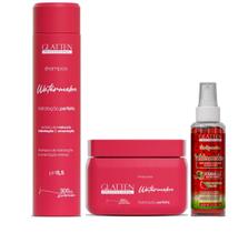 Glatten Watermelon Shampoo e Máscara e Óleo Glatten Watermelon Shampoo e Máscara e Óleo