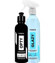 Glazy 500ml opty polidor vidros limpa vidros 4 em 1 vonixx