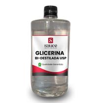 Glicerina Bi-destilada Vegetal - 1 Litro 100% Pura