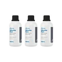 Glicerina Farmax 100ml Hidratante - Kit C/ 3un