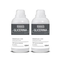 Glicerina Liquida Pura Hidratação Intensa Kit 2x100ml Farmax