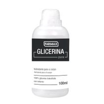 Glicerina Pura Farmax 100ml Bidestilada Hidratante Para o Corpo e Cabelo e Pump Pré-Treino